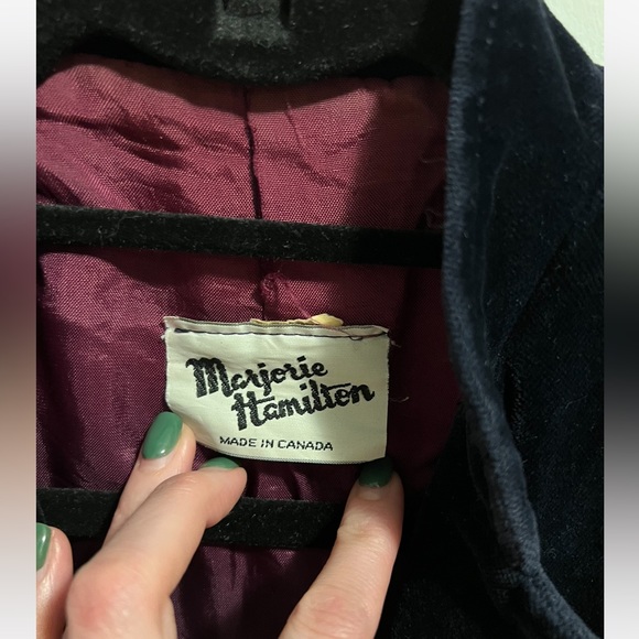 Marjerie Hamilton navy suede jacket. Size medium - Picture 7 of 7